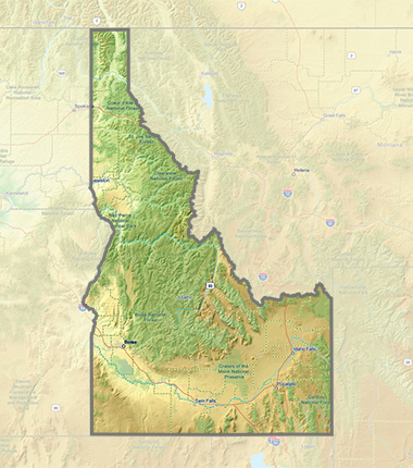 Idaho state map